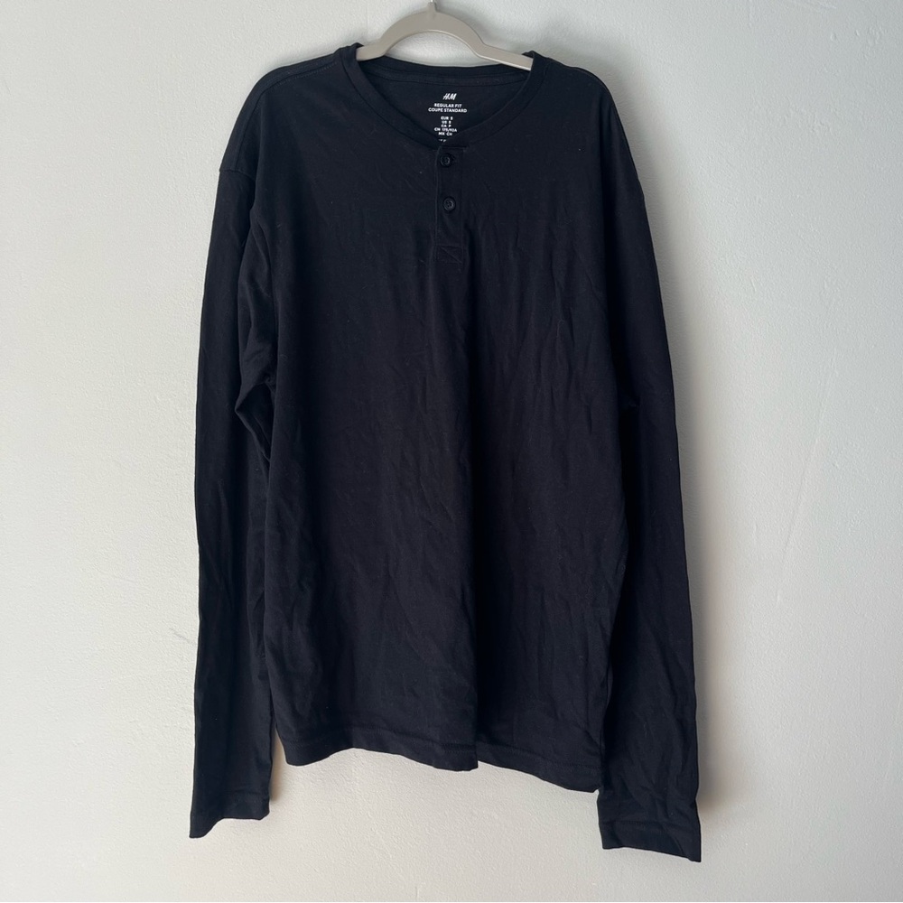 Black long sleeve with buttons